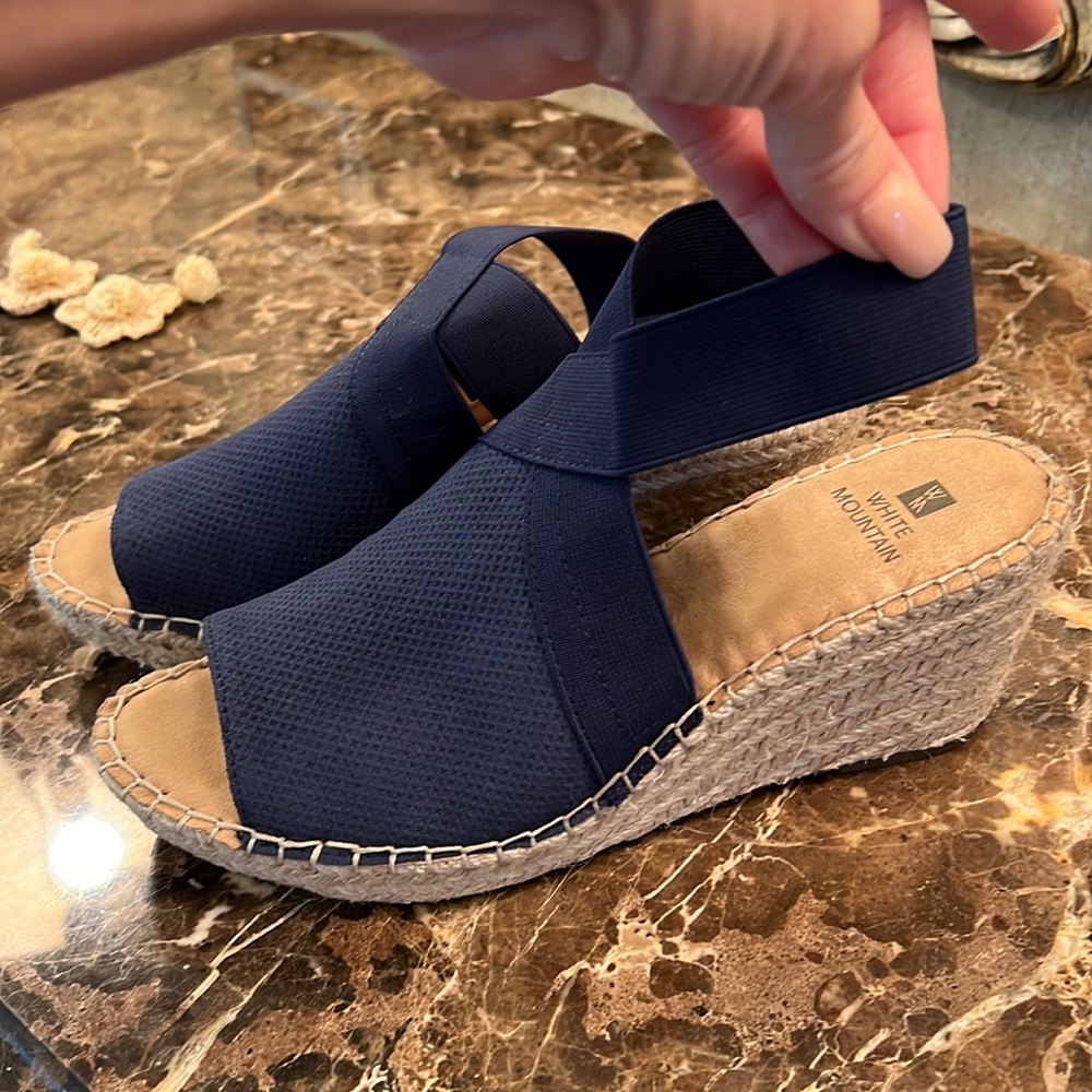 Brand new “ white mountain “espadrilles